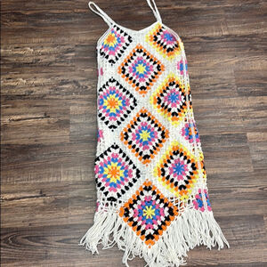 🔴SOLD🔴 Willow & Wnd Crochet Fringe Dress